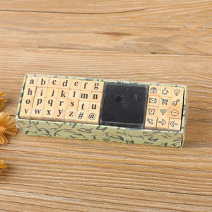 Tampon écriture scrapbooking, Classique - minuscules