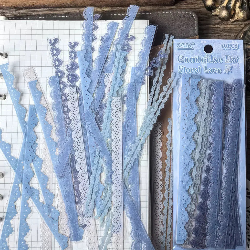 Bordures de dentelle adhésives à découper pour marges et cadres photo